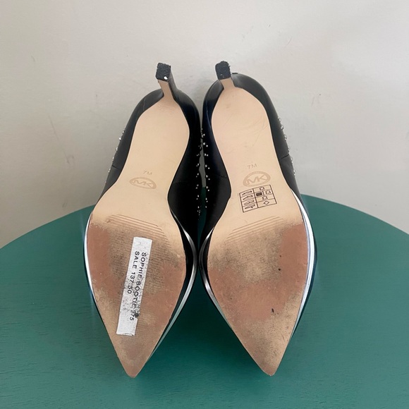 Michael Kors black platform boots with studs size 7M great condition org $350 - Picture 14 of 15